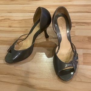 Vintage Cole Haan Grey Sandal Heels Size 6.5